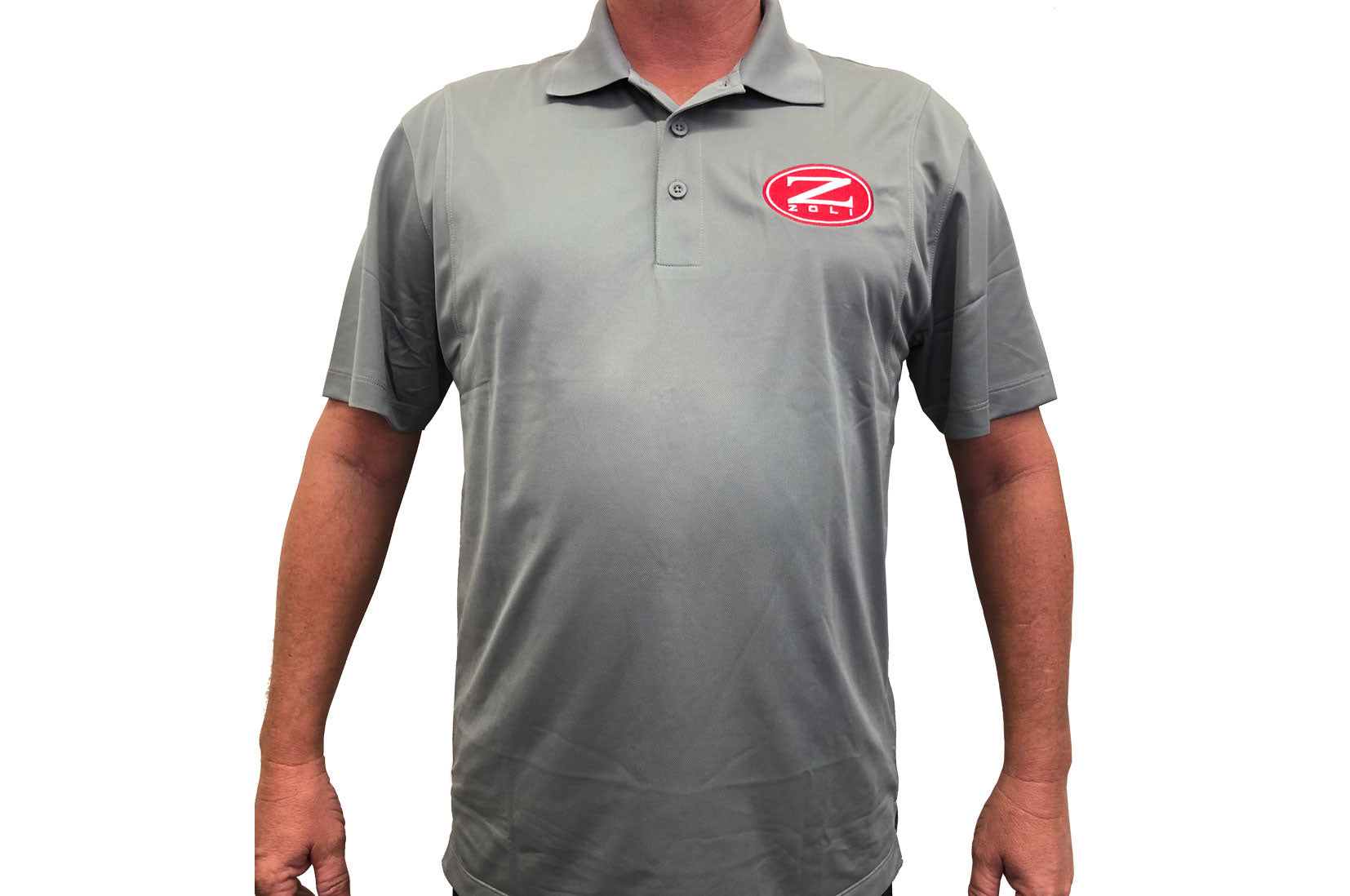Zoli Embroidered Polo Shirt ( Silver ) image 0