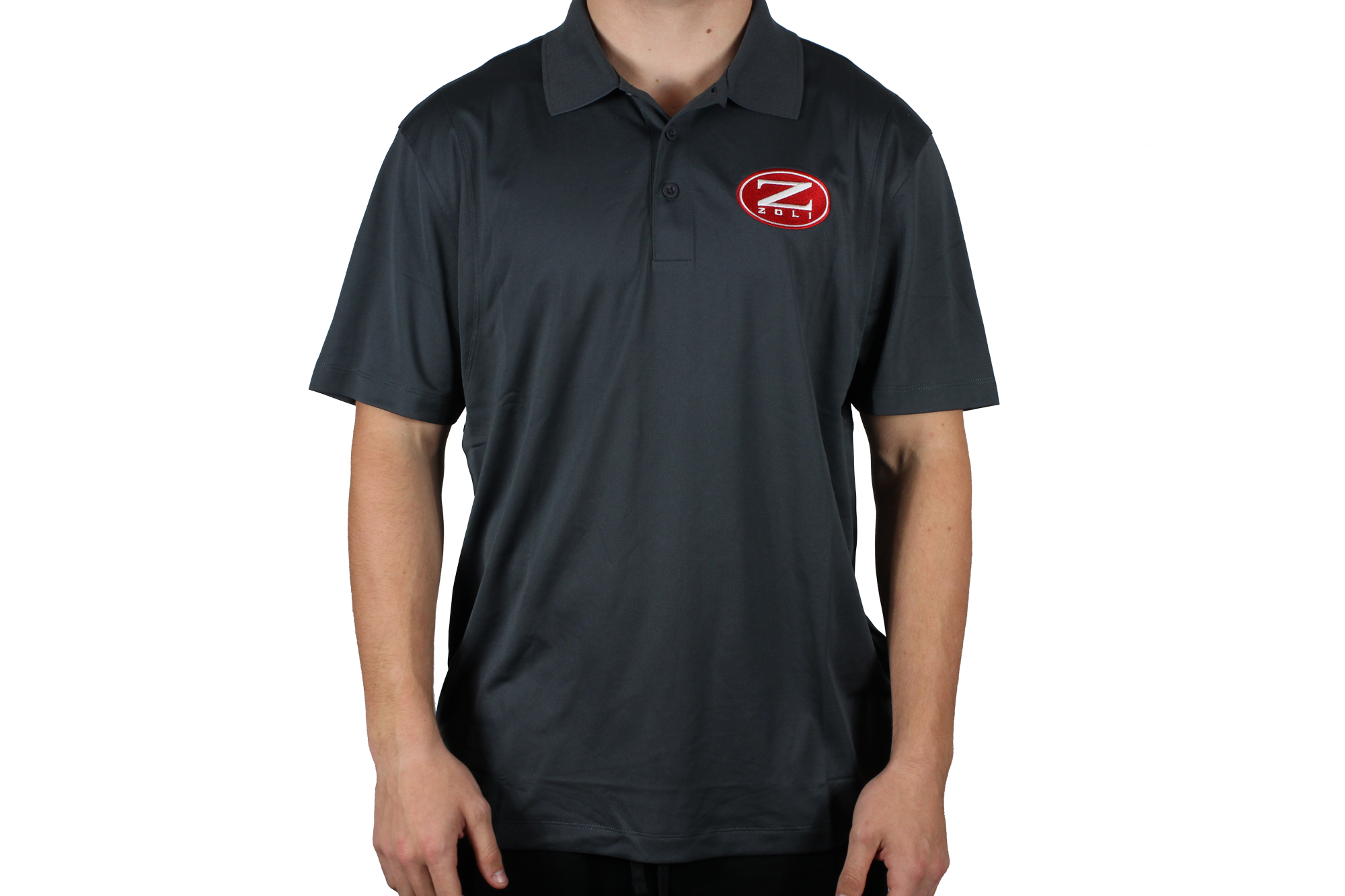 Zoli Embroidered Polo Shirt ( Grey ) image 0