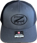 Z-Zoli Embroidered Snap Back Hat (Black/Grey) image 0