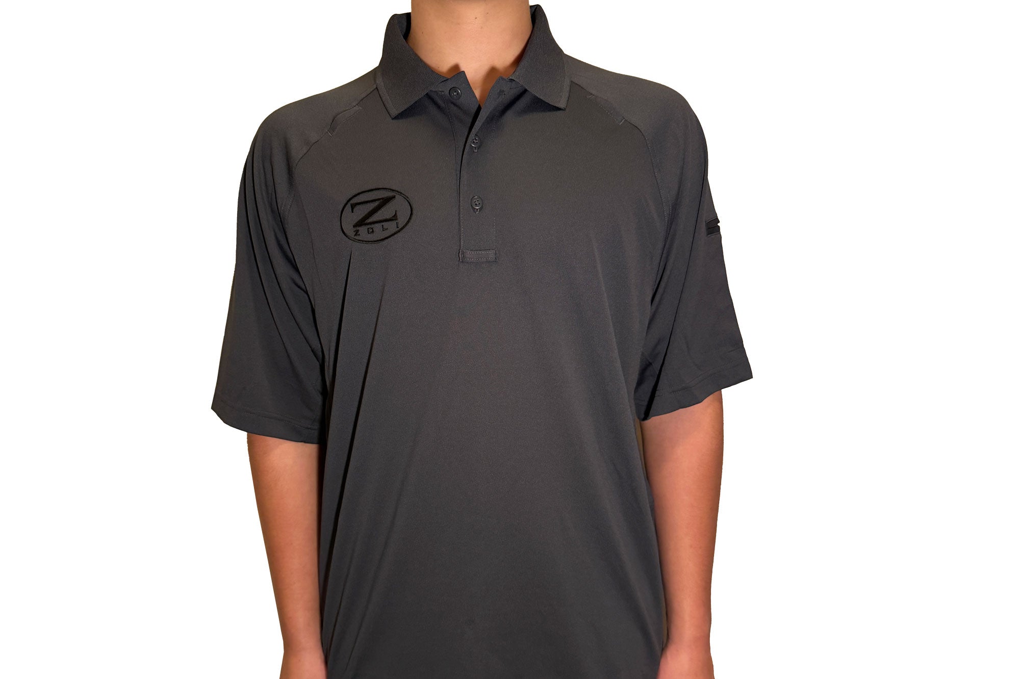 Zoli Tactical Embroidered Polo Shirt (Grey) image 0
