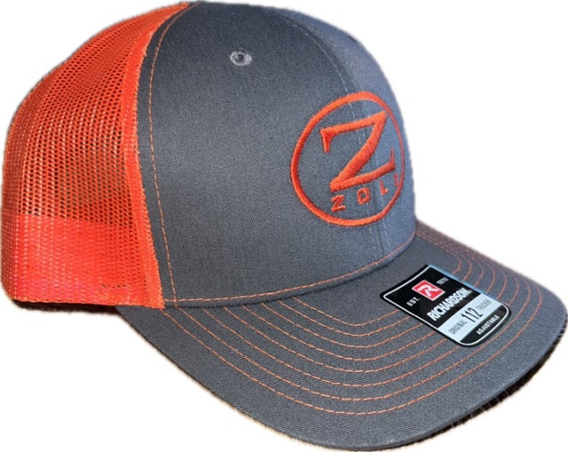 Zoli Embroidered Snap Back Hat (Orange) image 2