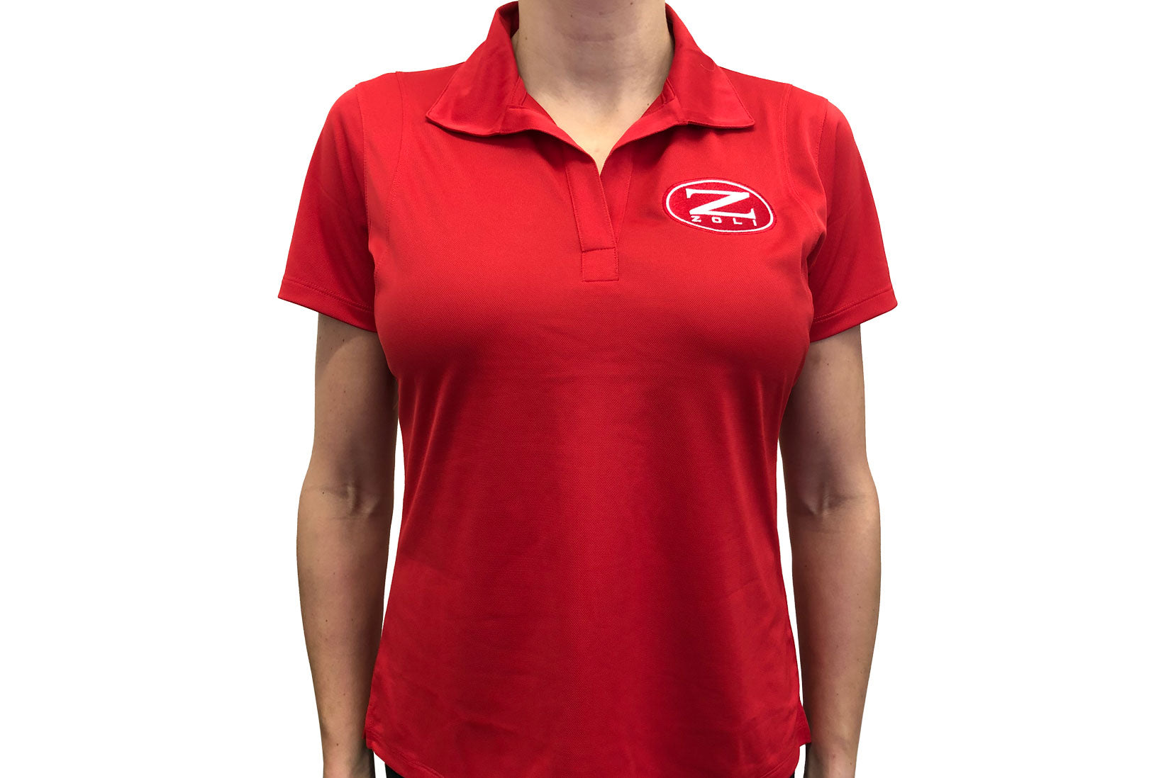 Zoli Women's Embroidered Polo Shirt ( Red ) image 0