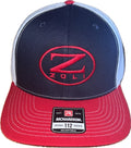 Z-Zoli Embroidered Snap Back Hat (Red,White,Blue) image 0