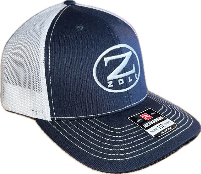 Zoli Embroidered Snap Back Hat (Navy) image 1