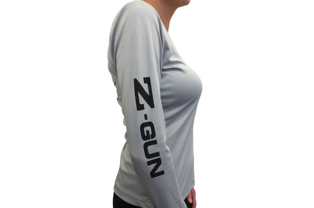 Zoli Z-GUN Long Sleeve Womens Sport Shirt ( Silver ) image 1