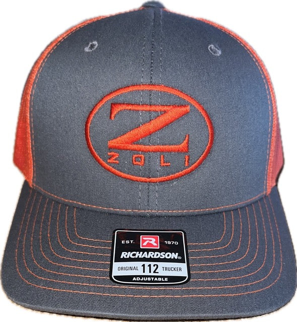Zoli Embroidered Snap Back Hat (Orange) image 0