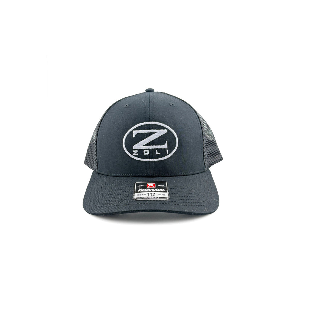 Z-Zoli Embroidered Snap Back Hat (Black/Silver) image 0