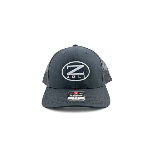 Z-Zoli Embroidered Snap Back Hat (Black/Silver) image 0