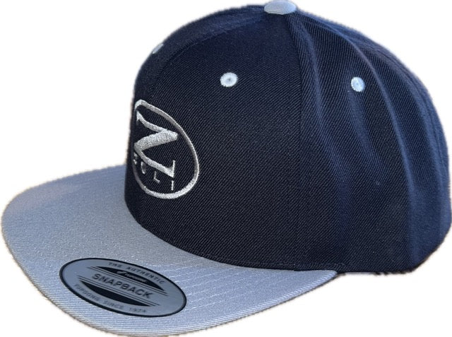 Z-Zoli Embroidered Solid Snap Back Flat Brim (grey/black) image 1