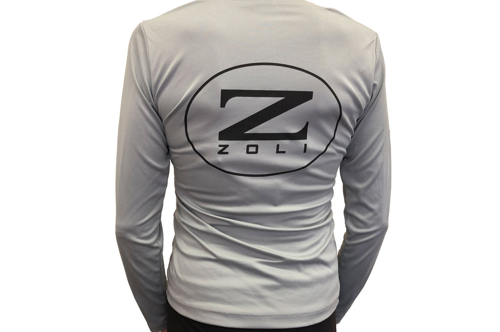Zoli Z-GUN Long Sleeve Womens Sport Shirt ( Silver ) image 2