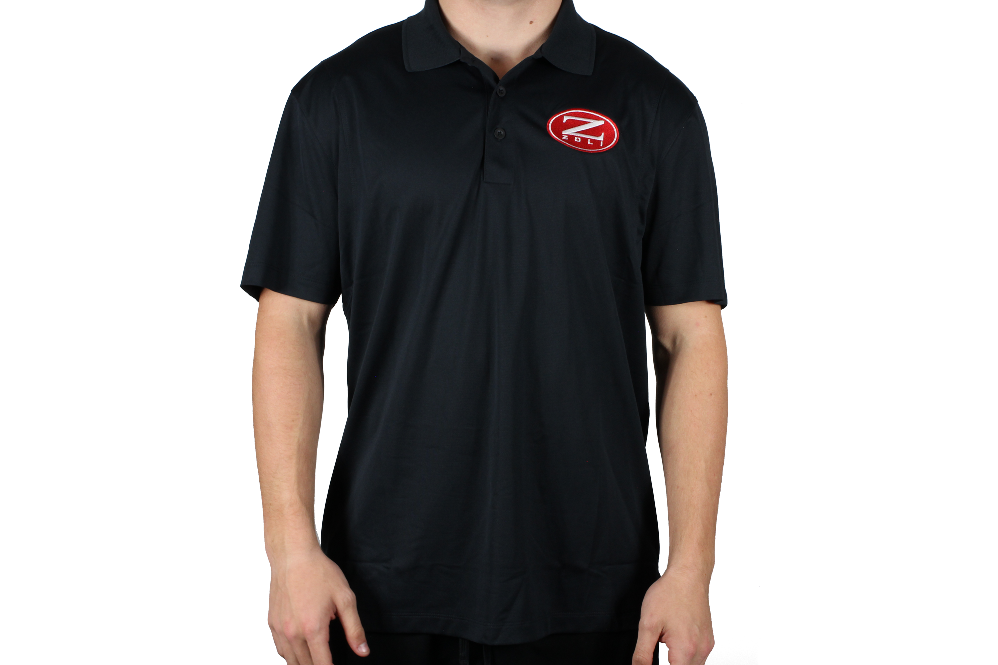 Zoli Embroidered Polo Shirt (Black) image 0