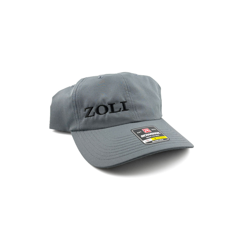Zoli Embroidered Unstructured Snap Back Hat (Grey) image 1